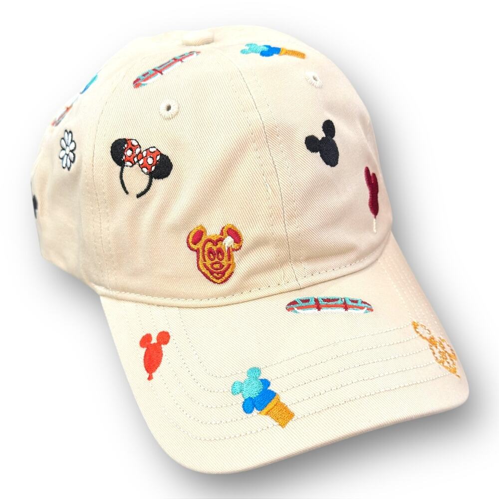 2026 Disney Parks WDW Snacks & Icons Monorail Mickey Waffle Baseball Hat Cap